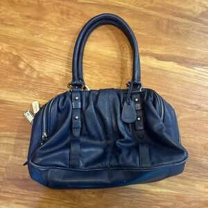 Cole Haan Dark Blue Leather Shoulder Bag